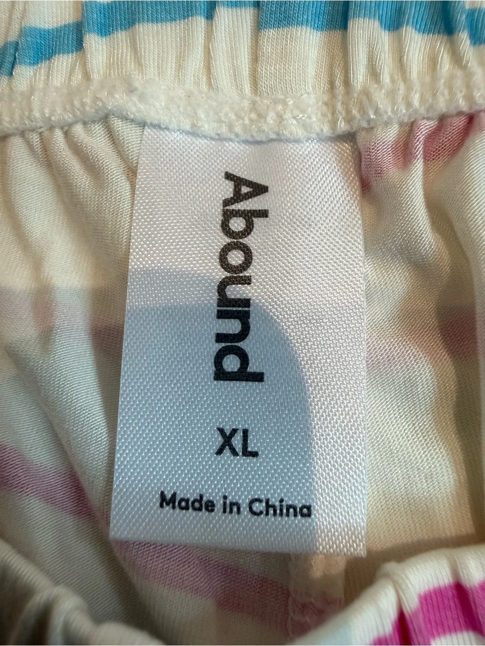 Abound Striped Short Pajama Set with Blue, Pink & Black Stripes